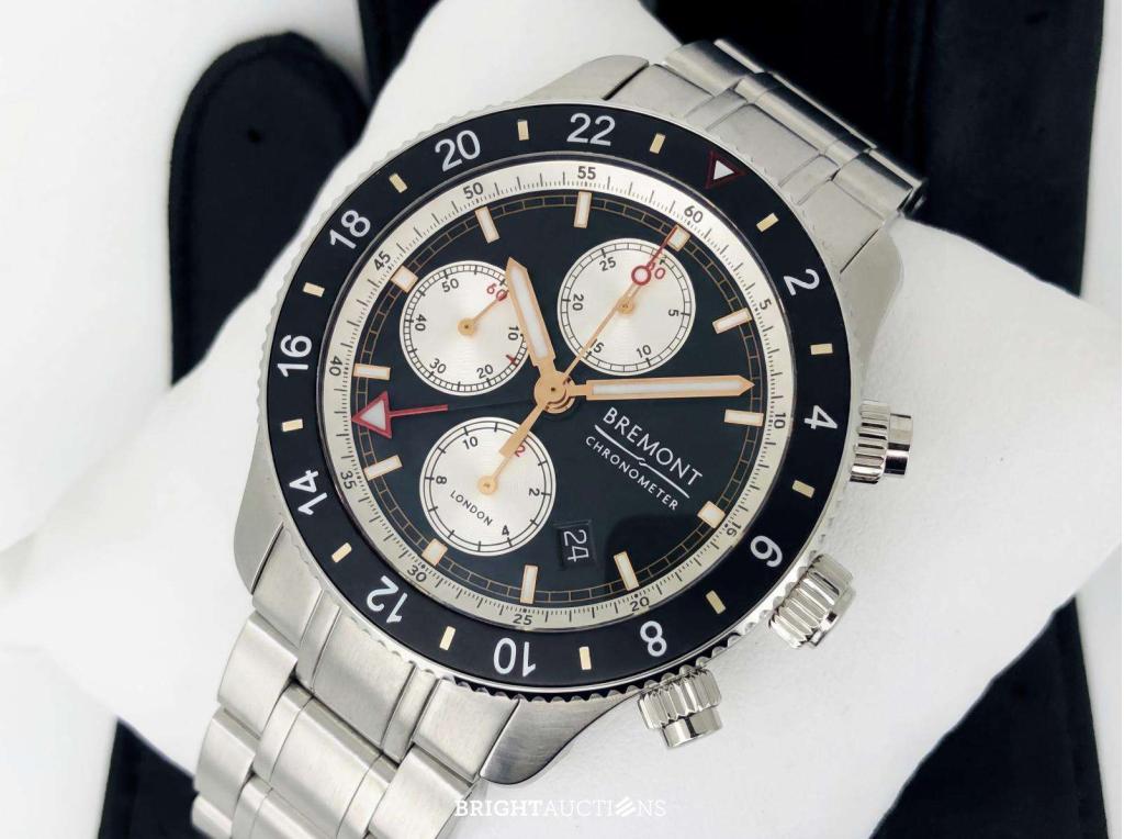 Bremont - Supermarine Chronograph Chronometer GMT Automatic, Staal, Bremont, Staal, Polshorloge