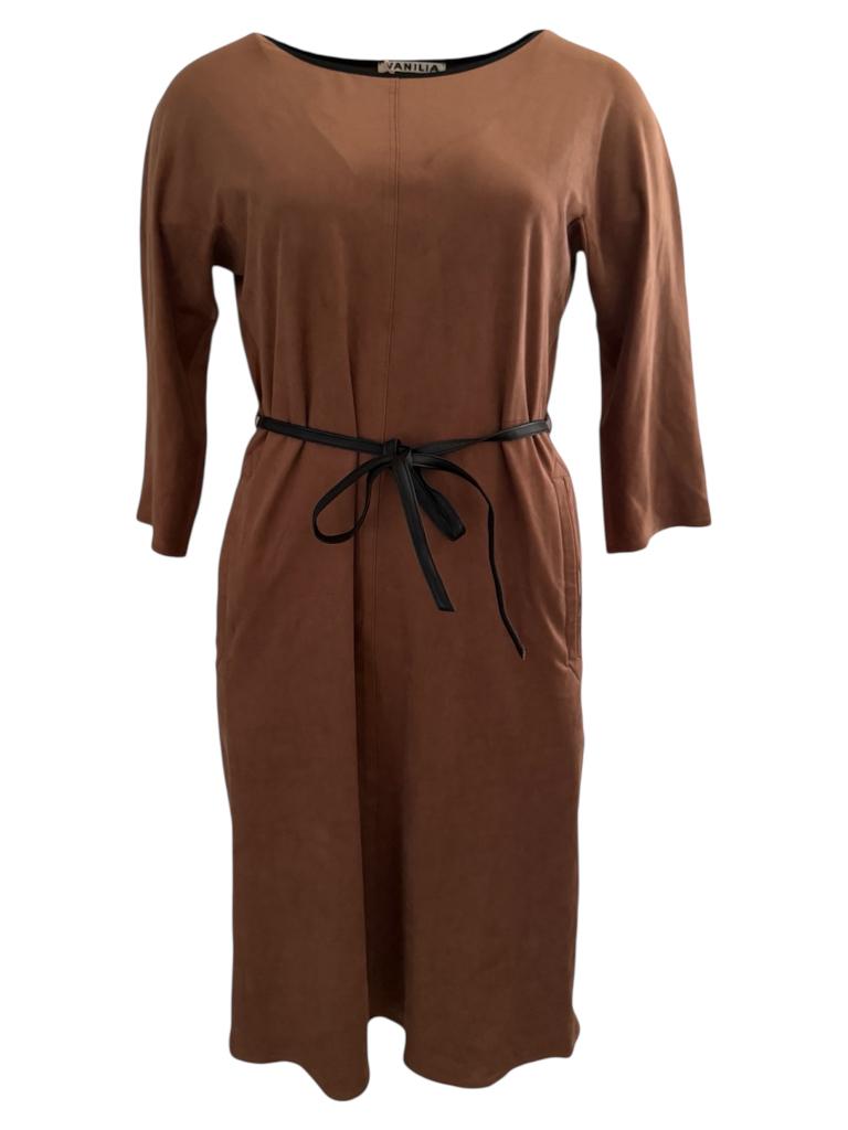 Vanilia jurk NIEUW XS, Bruin, Nieuw, Ophalen of Verzenden, Maat 34 (XS) of kleiner