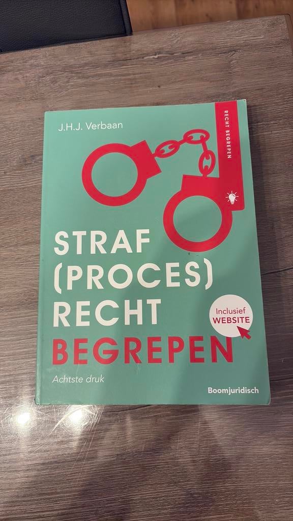 J.H.J. Verbaan - Straf(proces)recht begrepen, Boeken, J.H.J. Verbaan, Sociale wetenschap, Ophalen of Verzenden, Zo goed als nieuw
