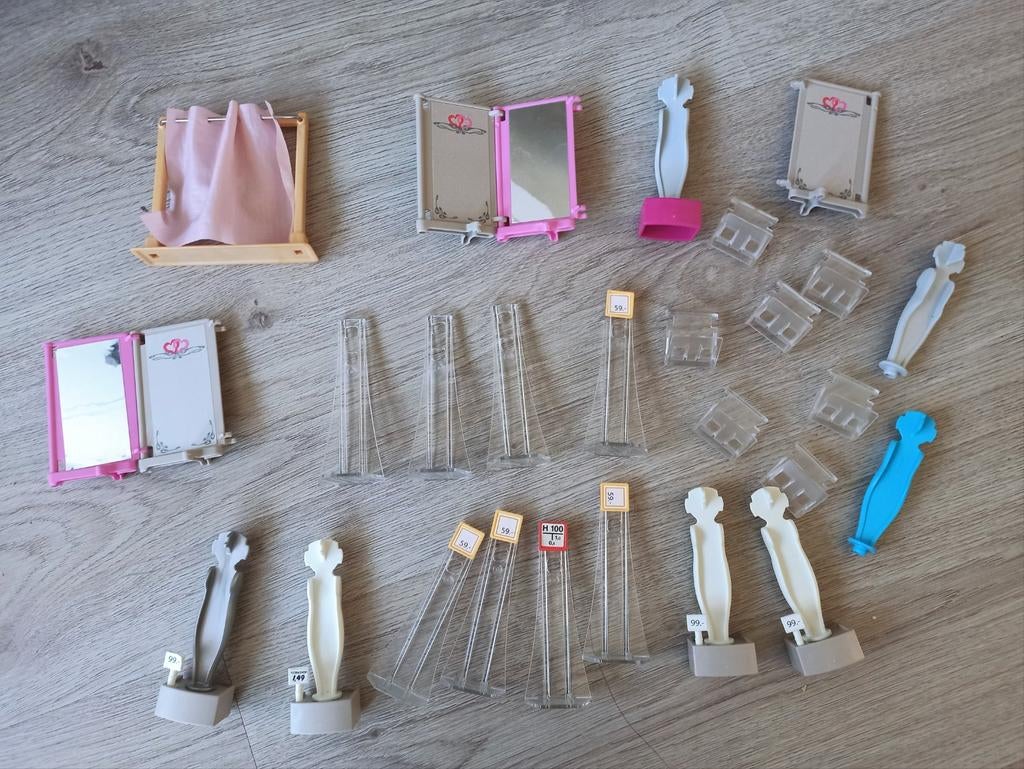 Playmobil Kledingwinkel Accessoires: Spiegels,Sta, Ophalen of Verzenden, Gebruikt