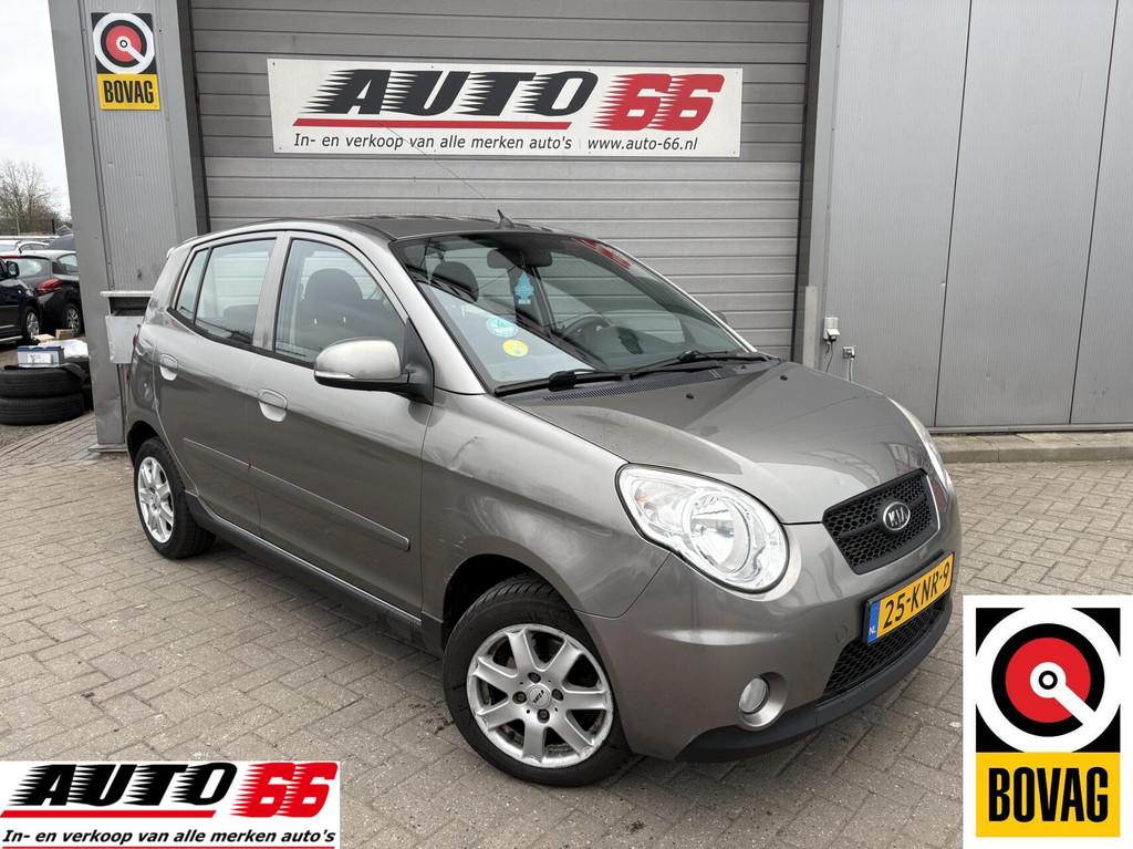 Kia Picanto 1.0 Q 5 drs AIRCO, Auto's, Kia, Stof, Zwart, 4 cilinders, 400 kg