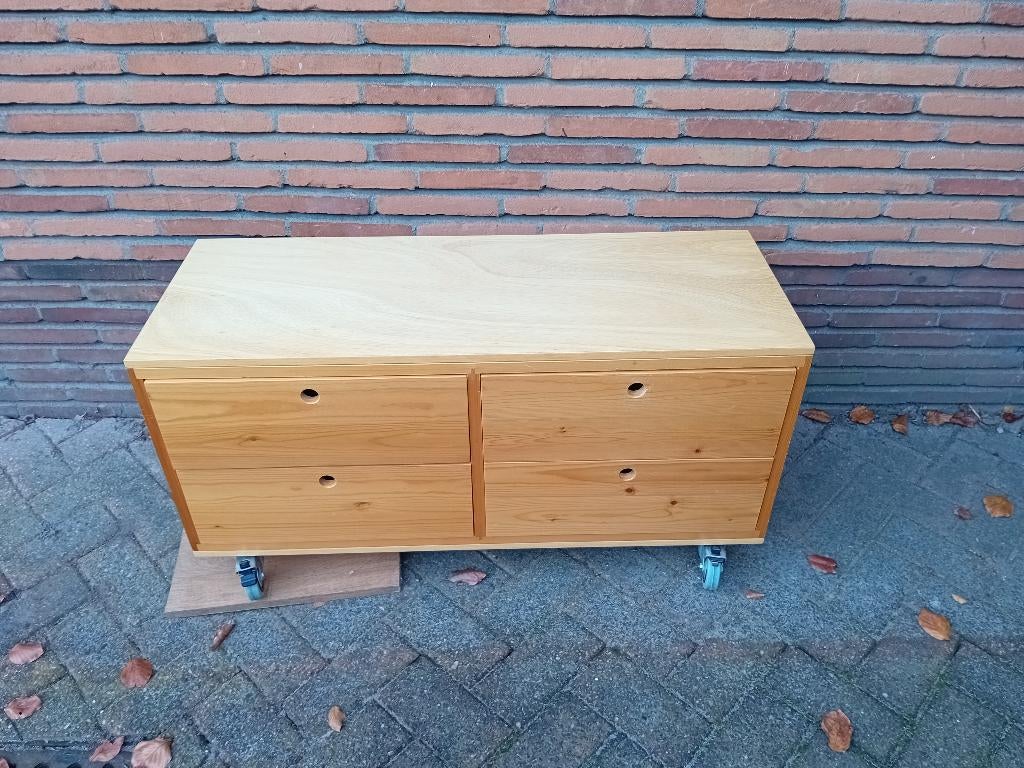 Lundia ~ ladenblok, 100x40cm, blank gelakt., Ophalen of Verzenden, Gebruikt