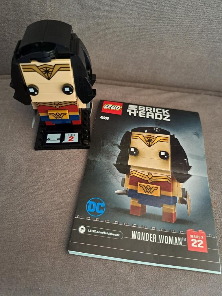 Lego Brickheadz 41599 Wonder Woman, Ophalen of Verzenden, Zo goed als nieuw, Complete set, Lego