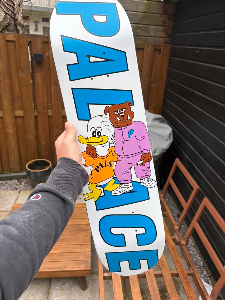 Palace Duck &Dog Skateboard Deck 8.0, Sport en Fitness, Skateboarden, Ophalen of Verzenden, Zo goed als nieuw