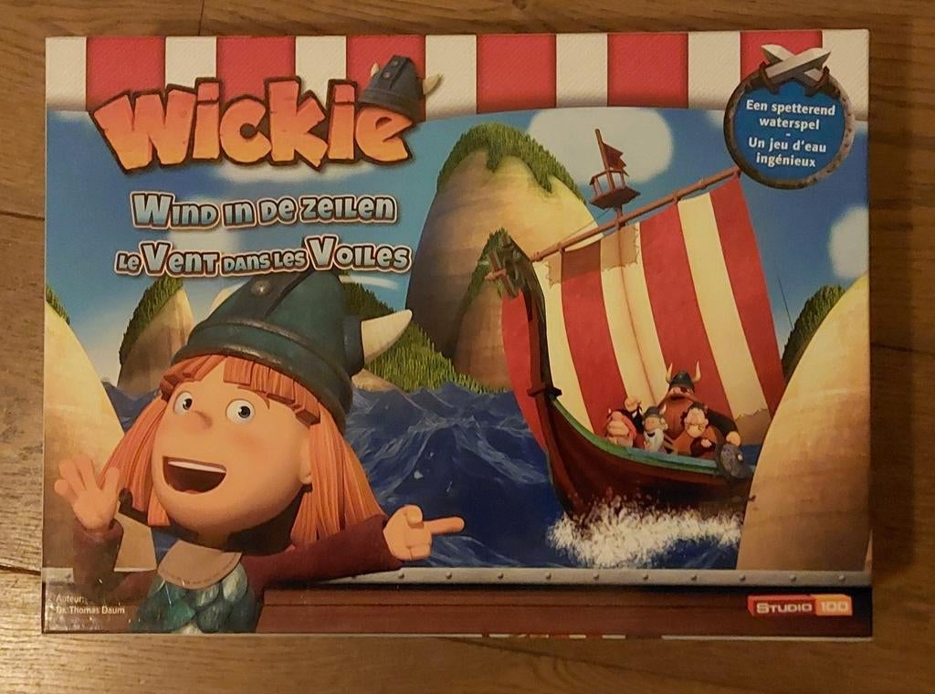 Wickie Wind in de Zeilen - Spetterend Waterspel, Hobby en Vrije tijd, Gezelschapsspellen | Bordspellen, Ophalen of Verzenden, Zo goed als nieuw