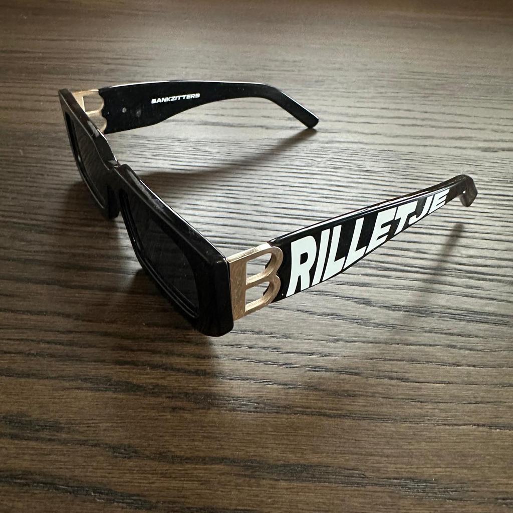 Bankzitters brilletje zonnebril, Sieraden, Tassen en Uiterlijk, Overige merken, Zonnebril, Zwart, Ophalen of Verzenden