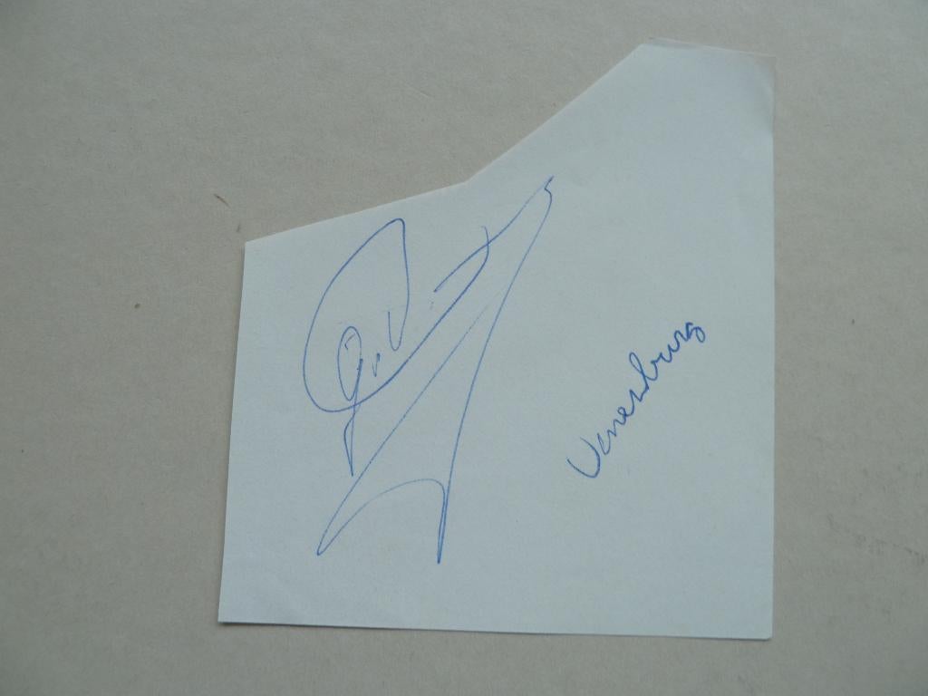 Handtekening.  Gerald.Vanenburg  Ajax, Verzamelen, Sportartikelen en Voetbal, Ophalen of Verzenden, Zo goed als nieuw, Ajax, Overige typen