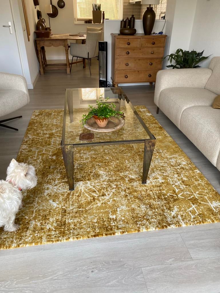 Vloerkleed 230 cm X 170 cm, Ophalen, Beige, 150 tot 200 cm, 200 cm of meer