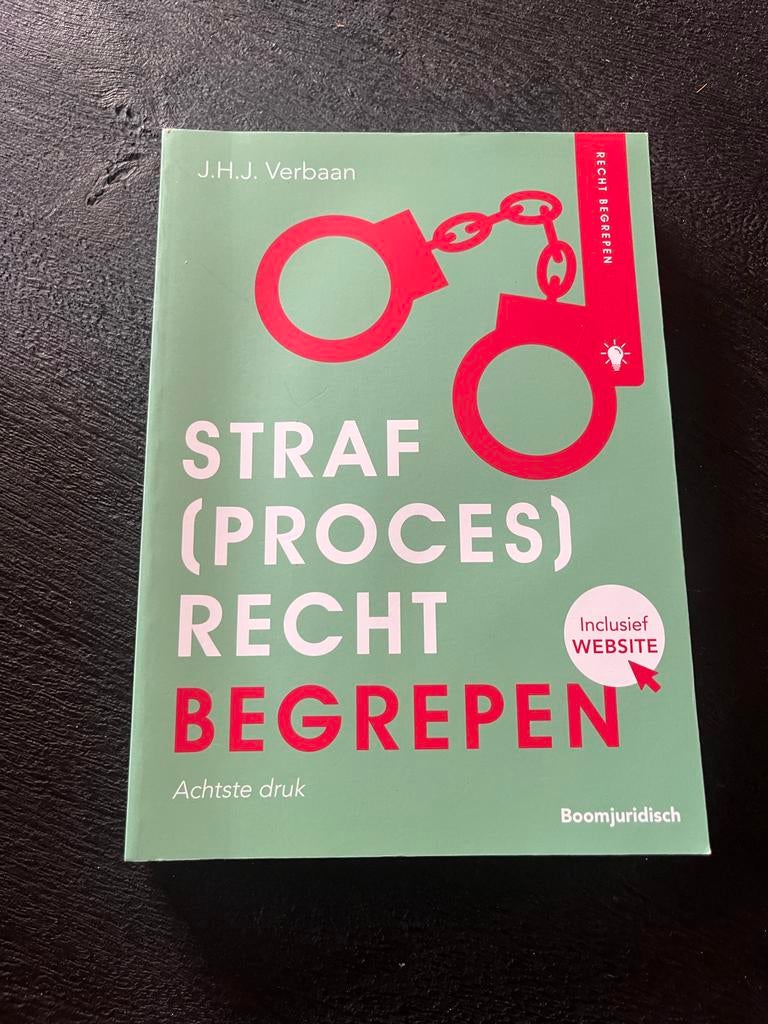 Straf (proces) Recht Begrepen - Studie Rechten, Boeken, Ophalen of Verzenden, Gamma, Zo goed als nieuw, HBO