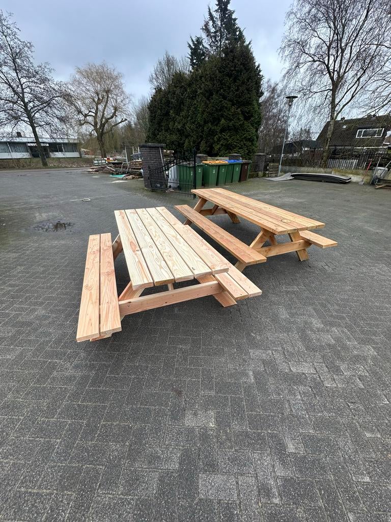 Douglas picknicktafel, Ophalen, Nieuw, Rechthoekig, Hout