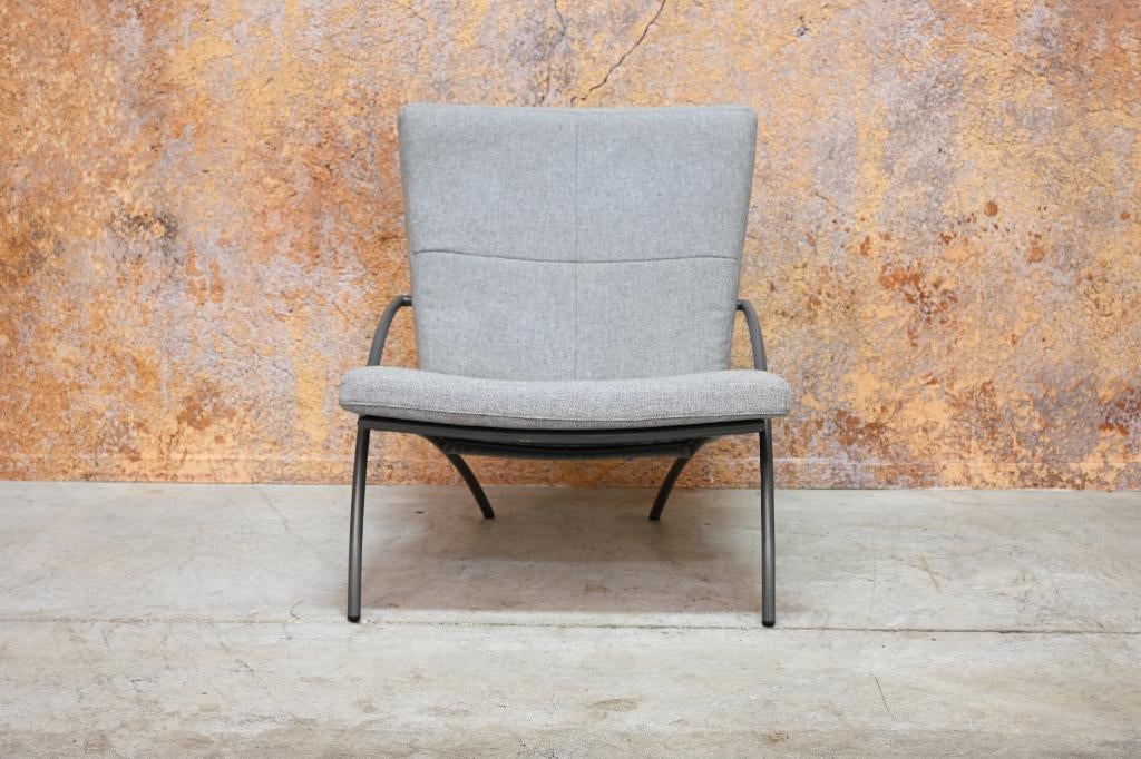 Als NIEUW! grijze stoffen Harvink Uncle Sam design fauteuil, Harvink, Harvink, 75 tot 100 cm, Ophalen of Verzenden