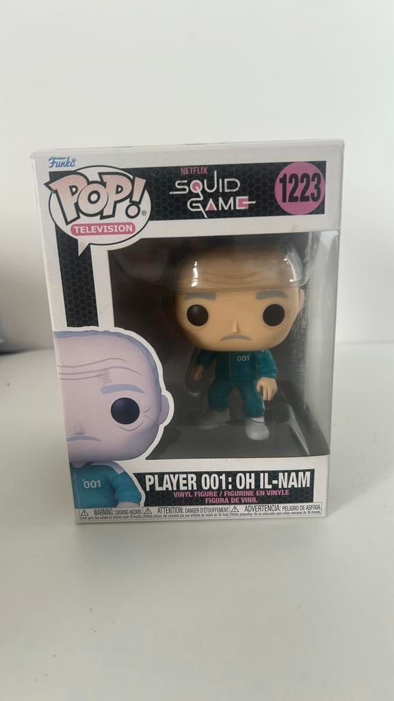 Squid game funko pop player 001, Ophalen of Verzenden, Zo goed als nieuw