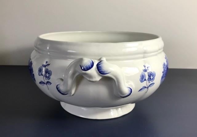 Romantic Sarreguemines soupière decor Garanti, Antiek en Kunst, Antiek | Servies los, Ophalen of Verzenden
