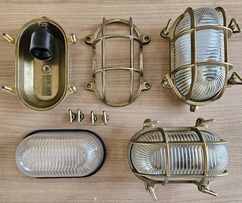 Messing scheepslampen, Ophalen of Verzenden, Gebruikt