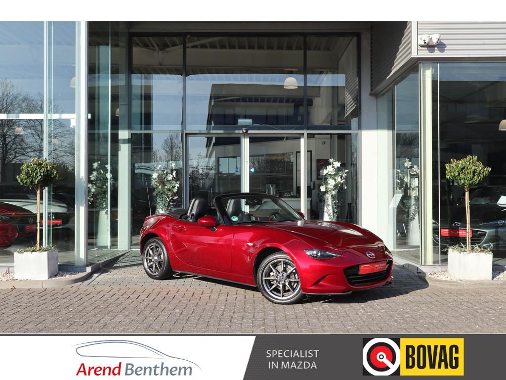 Mazda MX-5 1.5 SkyActiv-G 132 Luxury 1ste eigenaar Bose Audi, Keurmerk '100% Onderhouden', 12 maanden, Achterwielaandrijving, 4 cilinders