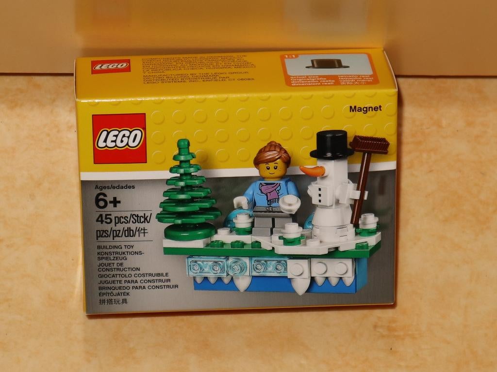 Lego 853663 magneet met kerst tafereel nieuw, Overige thema's, Lego, Nieuw, Ophalen of Verzenden