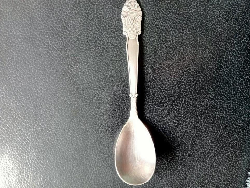 Antieke Gero Zilveren Lepel 'Zomer 1934' - Verzamelaarsobjec, Antiek en Kunst, Antiek | Bestek, Ophalen of Verzenden