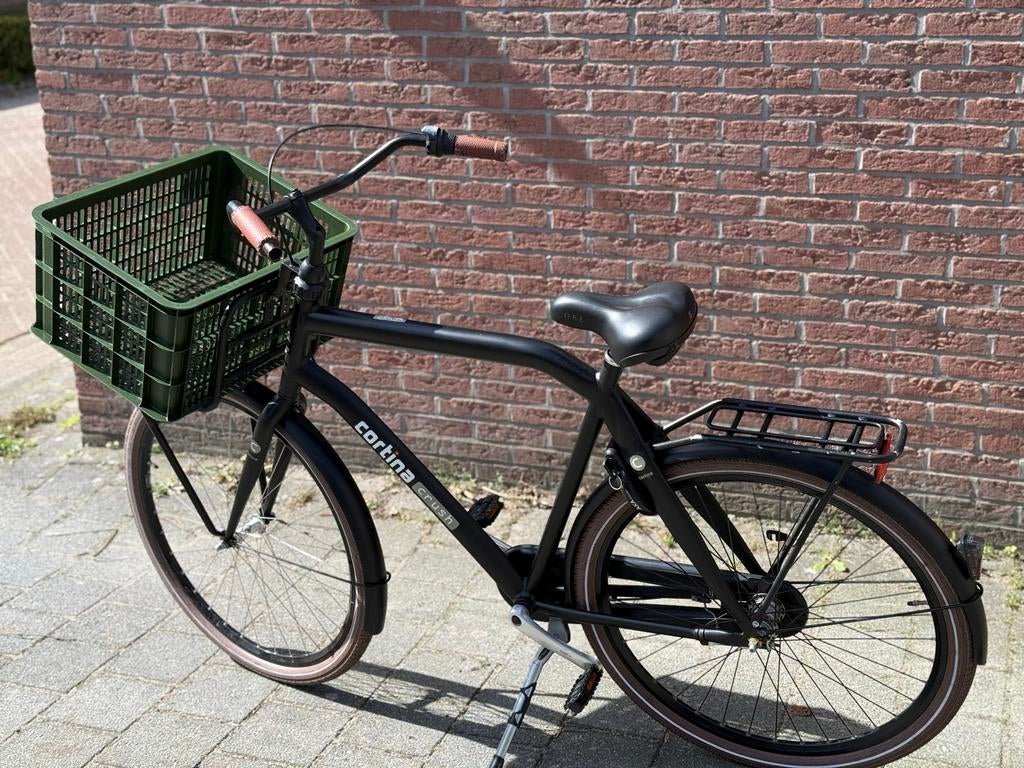 Cortina Crush 28 inch herenfiets met mandje, 57 tot 61 cm, Ophalen, Gebruikt, Overige merken