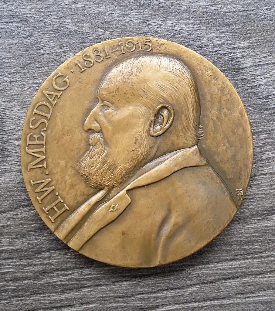 Jaar 1981 Brons Bronzen Gelegenheids Penning Panorama Mesdag, Ophalen of Verzenden, Brons, Nederland