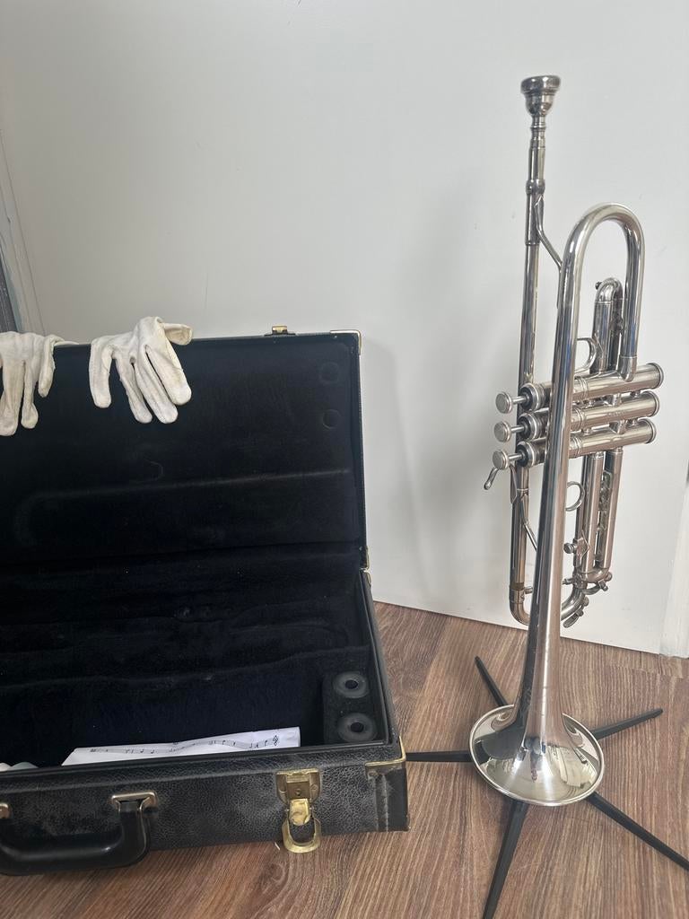 Bach Trompet TR200 zilver, Ophalen, Gebruikt, Overige typen, Met koffer