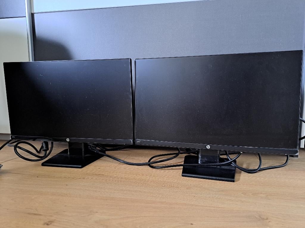 HP LCD Beeldscherm (2x) 21,5 inch, Computers en Software, Monitoren, Ophalen, 3 tot 5 ms, Full HD, HP