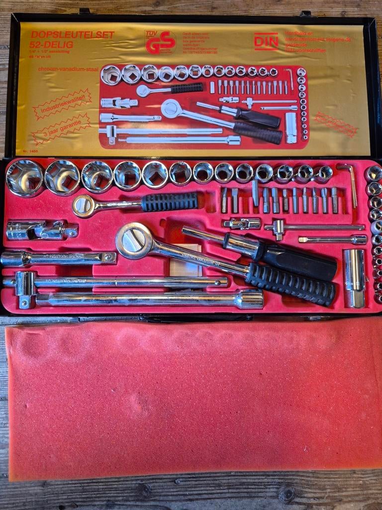 Dopsleutelset 52 delig, Ophalen of Verzenden, Zo goed als nieuw