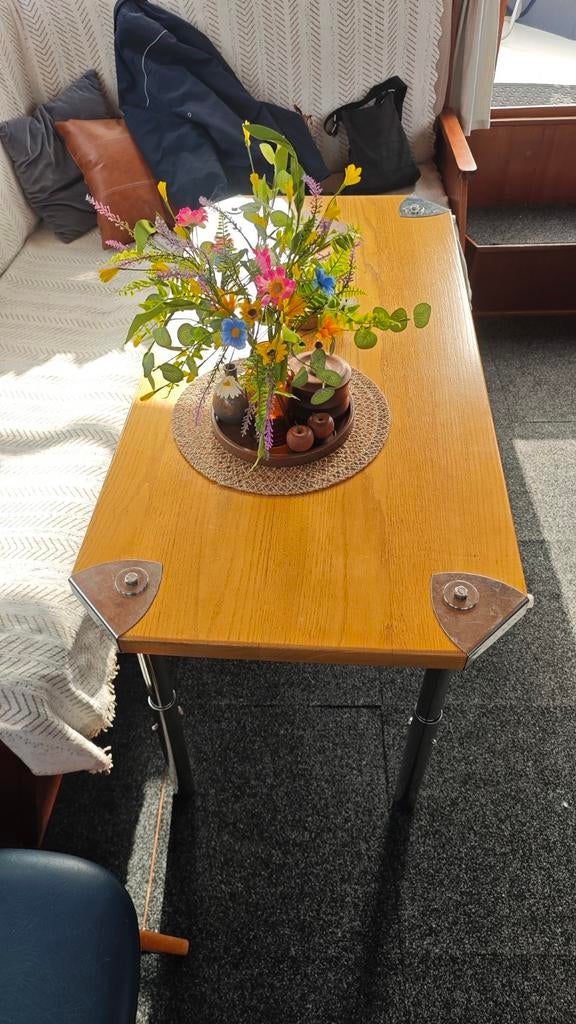 Tafel, boot tafel, zware tafel, salontafel , eikenhout., Ophalen, Minder dan 50 cm, Gebruikt, 100 tot 150 cm