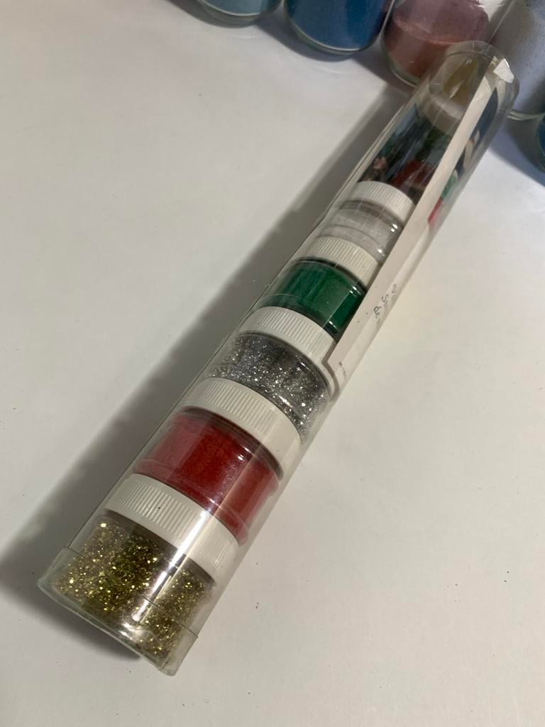 Potjes Sandy Art zandkunst en glitter decoratiezand zand, Ophalen of Verzenden, Zo goed als nieuw