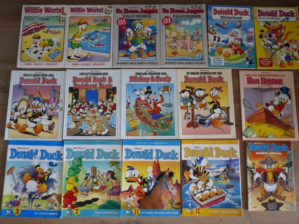Donald Duck en andere stripboeken, Boeken, Meerdere stripboeken, Ophalen of Verzenden, Gelezen