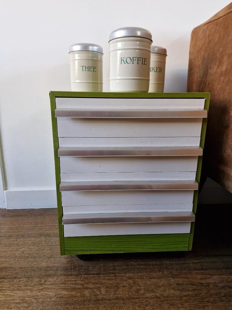 Retro ladenkastje, Huis en Inrichting, Kasten | Ladekasten, Ophalen, Overige materialen, Minder dan 50 cm, Gebruikt
