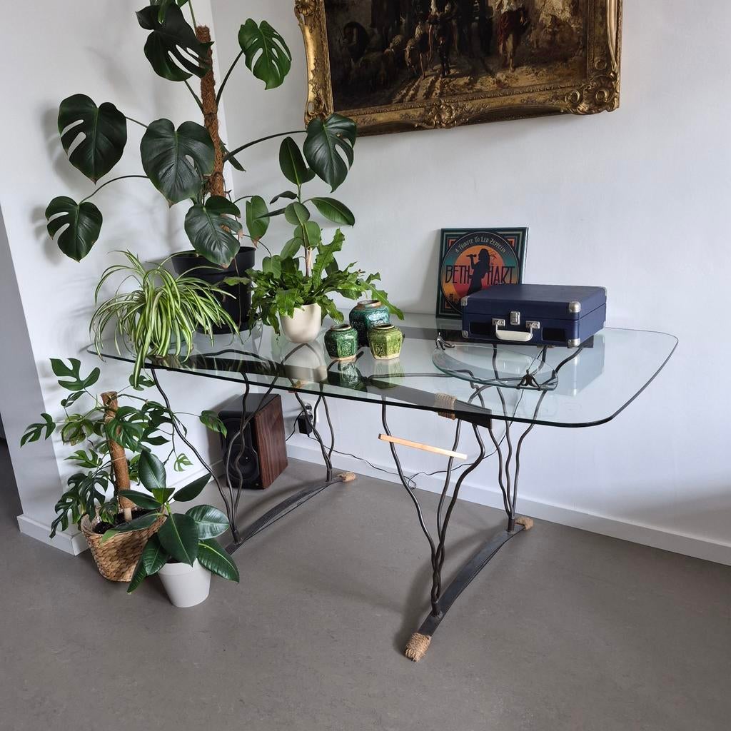 Unieke tafel / sidetable 180x90x73h, Ophalen, 25 tot 50 cm, Rechthoekig