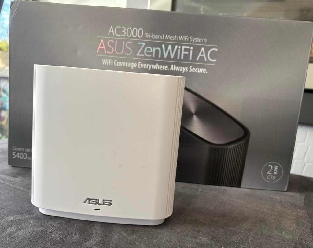 ASUS ZenWiFi AC3000 Tri-band Mesh WiFi Systeem, Computers en Software, Routers en Modems, Zo goed als nieuw, Router, Ophalen of Verzenden