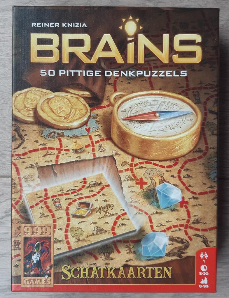 Brains Schatkaarten van 999 Games, Ophalen of Verzenden, Minder dan 500 stukjes, Zo goed als nieuw, Overige typen