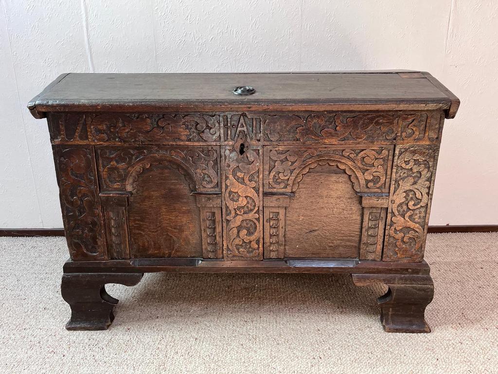 Prachtige oude dekenkist, Ophalen, Gebruikt, 50 tot 100 cm, 50 tot 75 cm