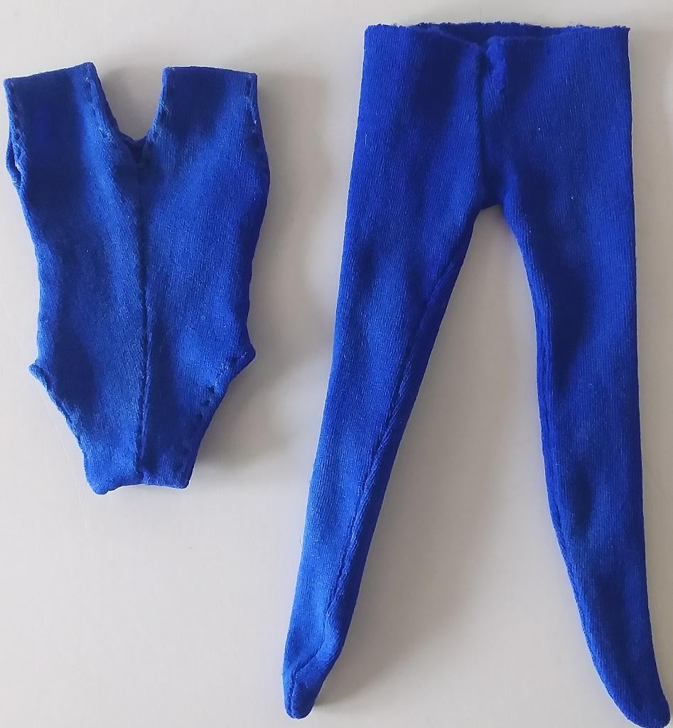 Barbie Badpak blauw vintage, Ophalen of Verzenden, Gebruikt, Pop
