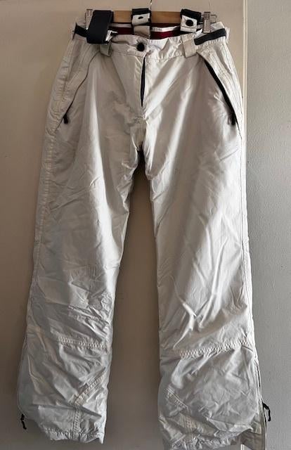 Skibroek met afneembare bretels Wit, maat M, Ophalen of Verzenden, John Cabot, Gedragen, Broek