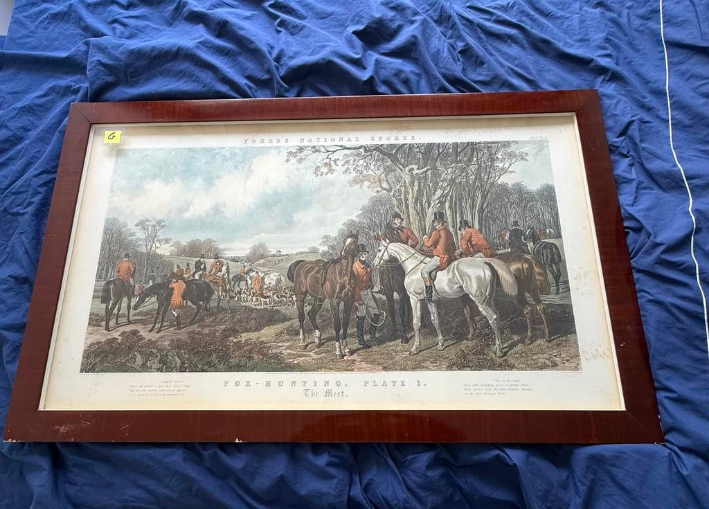 Foxhunting, Antiek en Kunst, Kunst | Schilderijen | Klassiek, Ophalen
