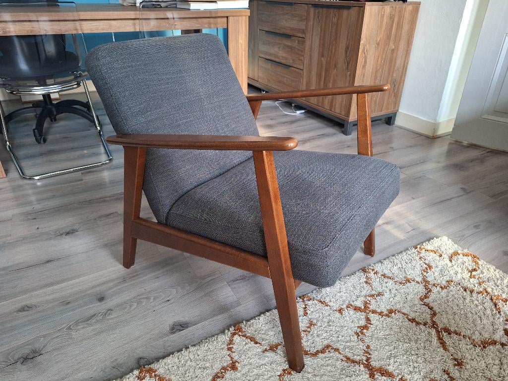 Stoel/fauteuil (type Ekenäset van Ikea), Huis en Inrichting, Fauteuils, Ophalen, 75 tot 100 cm, Zo goed als nieuw, Stof