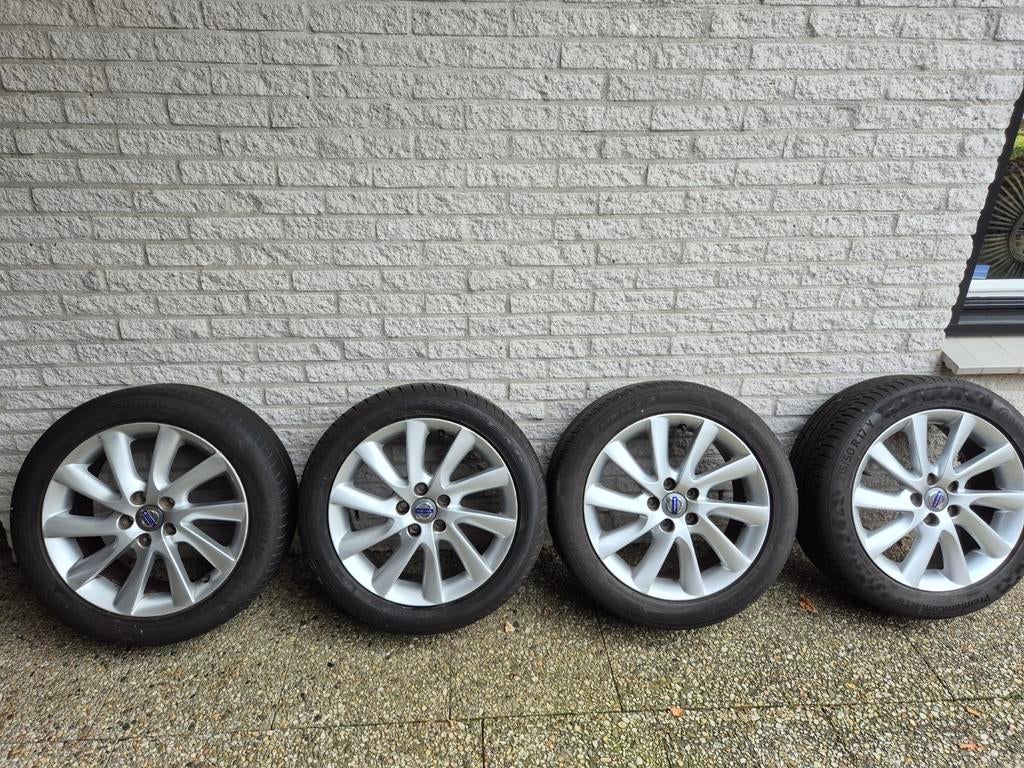 Lichtmetalen velgen Rex zomerbanden volvo V70/S80, Ophalen, Banden en Velgen, 17 inch, Zomerbanden