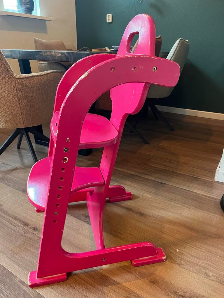 Tiamo Wood Collection meegroeistoel, Kinderen en Baby's, Kinderstoelen, Ophalen of Verzenden, Gebruikt, Meegroeistoel