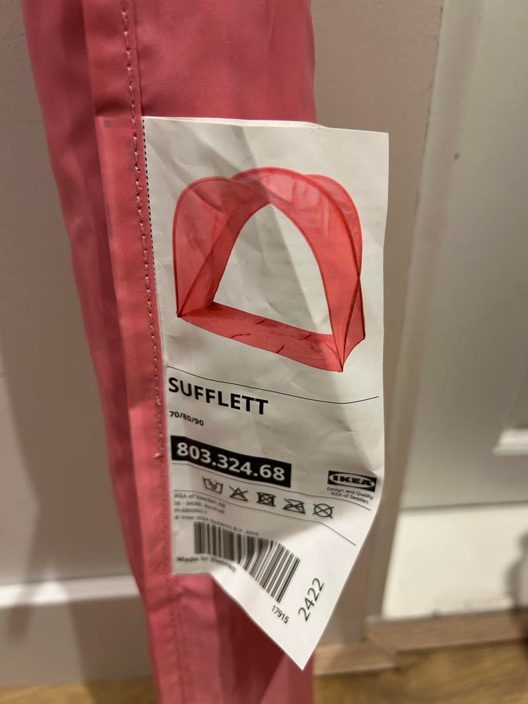 IKEA SUFFLETT Bedtentje roze - Zo goed als nieuw, Ophalen, Zo goed als nieuw