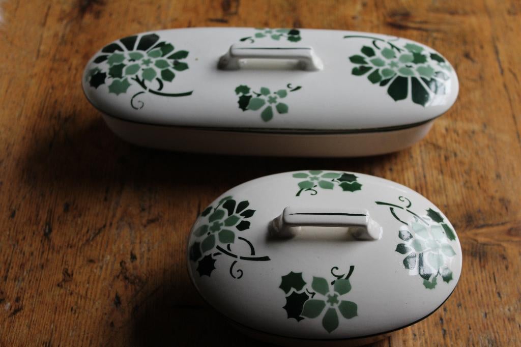 Zeepbakje en kammenbakje Société Céramique, Ophalen of Verzenden