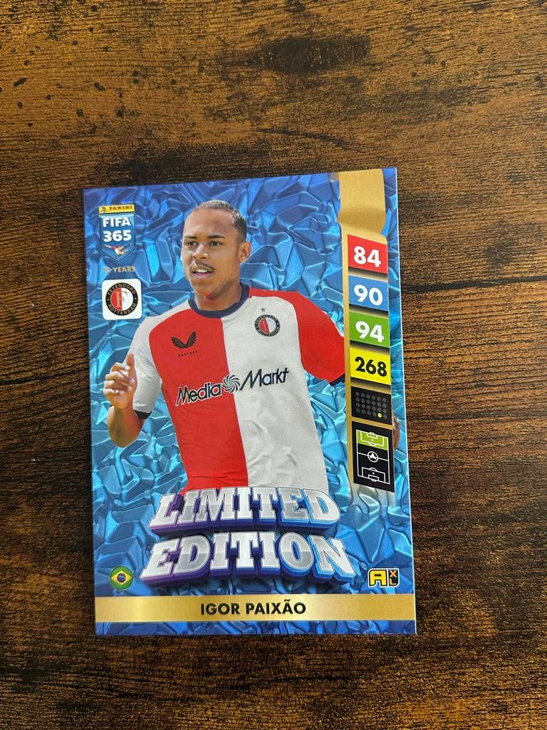 Igor Paixão Panini FIFA 365 Limited Edition 2025, Ophalen of Verzenden, Nieuw, Feyenoord, Spelerskaart