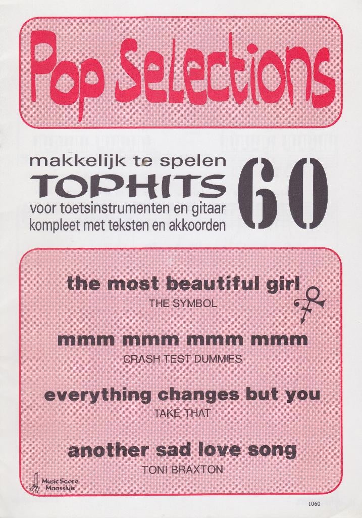 Pop Selections - TOPHITS 60, Ophalen of Verzenden, Artiest of Componist, Populair, Gitaar