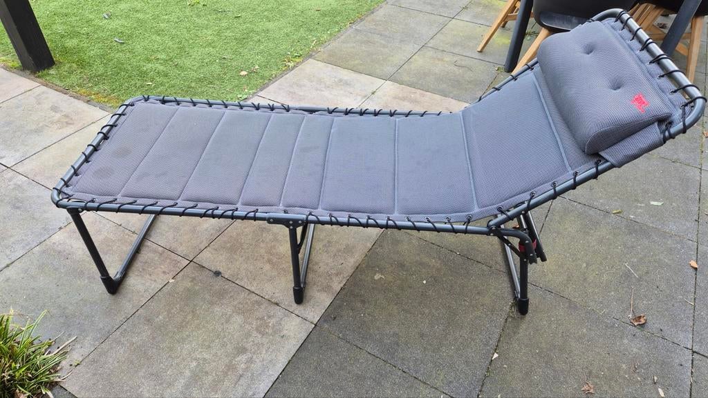 Crespo AP-364 Air-Deluxe grijs ligbed / stretcher, Ophalen of Verzenden, Gebruikt, Campingstoel