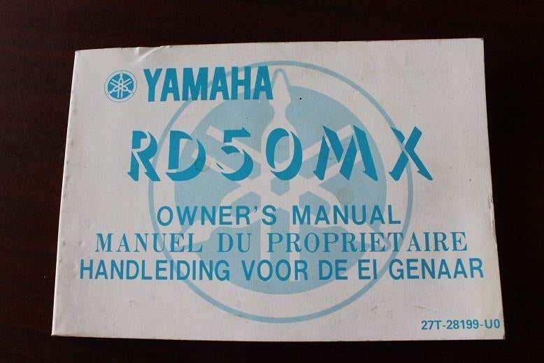 Yamaha RD50 MX 1982 bromfiets instructie boekje  RD50MX, Fietsen en Brommers, Ophalen of Verzenden, Gebruikt
