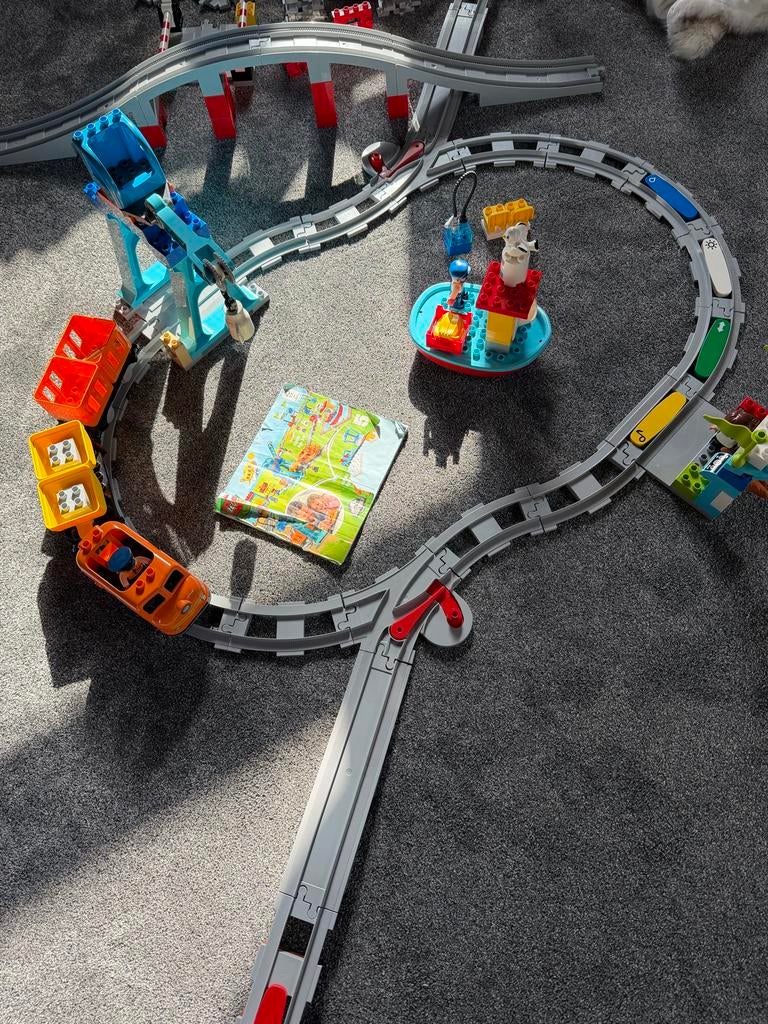 LEGO Duplo Trein 10875 met 2 uitbreidingen 10872/10882, Ophalen, Gebruikt, Complete set, Duplo