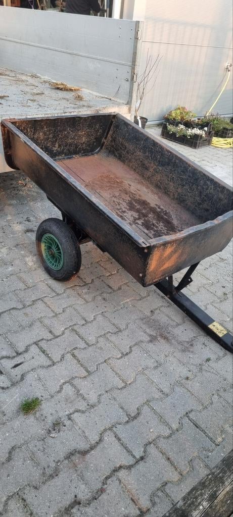 Aanhangertje voor zitmaaier, Ophalen, Gebruikt, 50 cm of meer