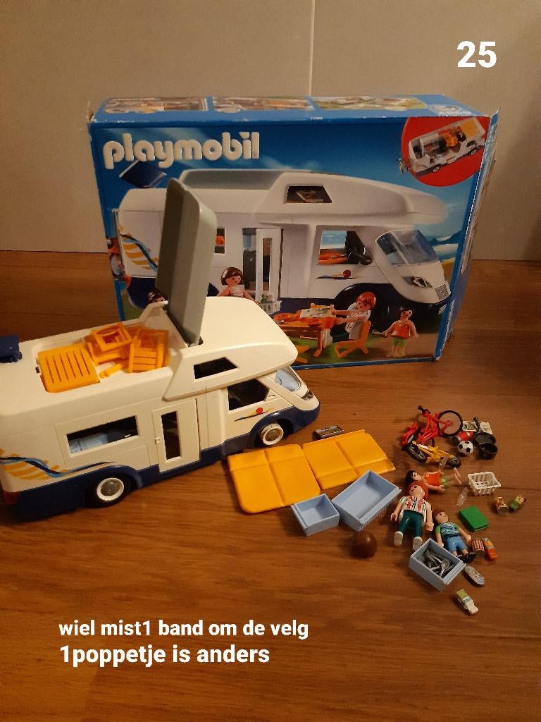 Playmobil set 4859 Grote familie kampeerwagen, Ophalen of Verzenden, Zo goed als nieuw