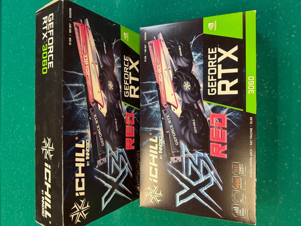 iChill RTX 3060 Inno3d 2x nieuw, HDMI, GDDR6, PCI-Express 4, Nieuw